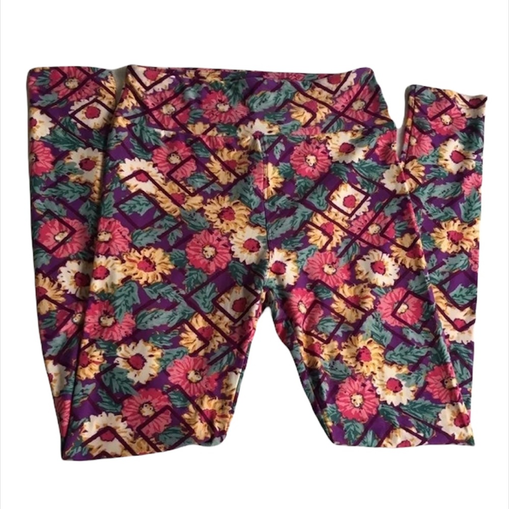 LuLaRoe floral pattern leggings